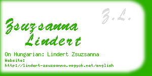 zsuzsanna lindert business card